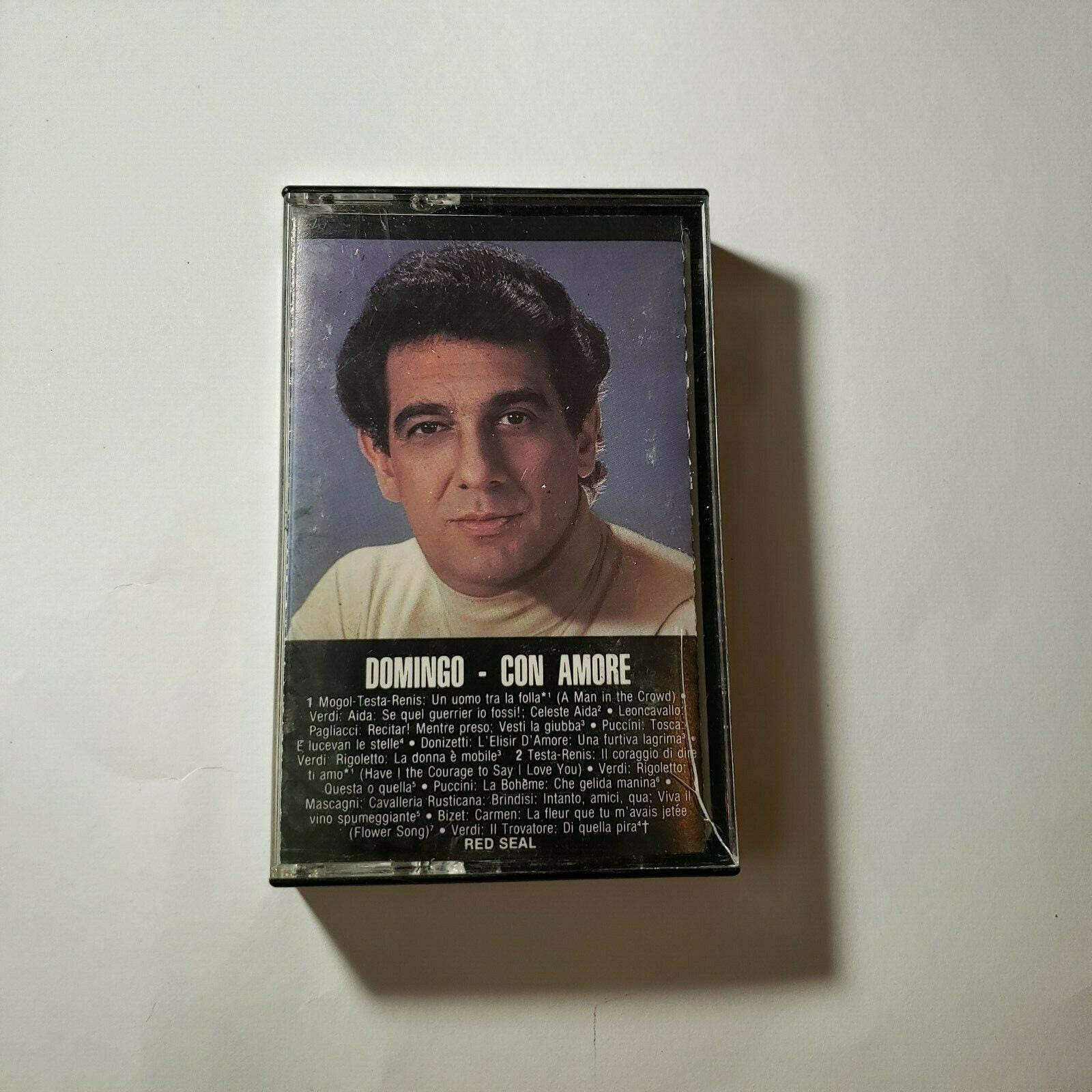 Placido Domingo Con Amore Audio Cassette Tape RCA AFK1-4265 Red ...